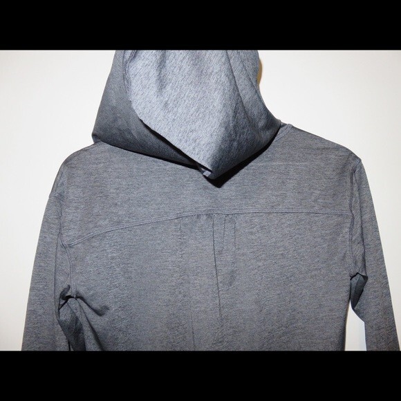 Z by Zella Hoodie Charcoal Gray Dynamic Pullover Lightweight Moisture Wicking - Picture 7 of 7